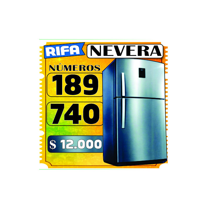 Números 189 - 740 Nevera