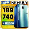 Números 189 - 740 Nevera