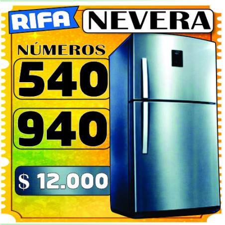 Números 540 - 940 Nevera