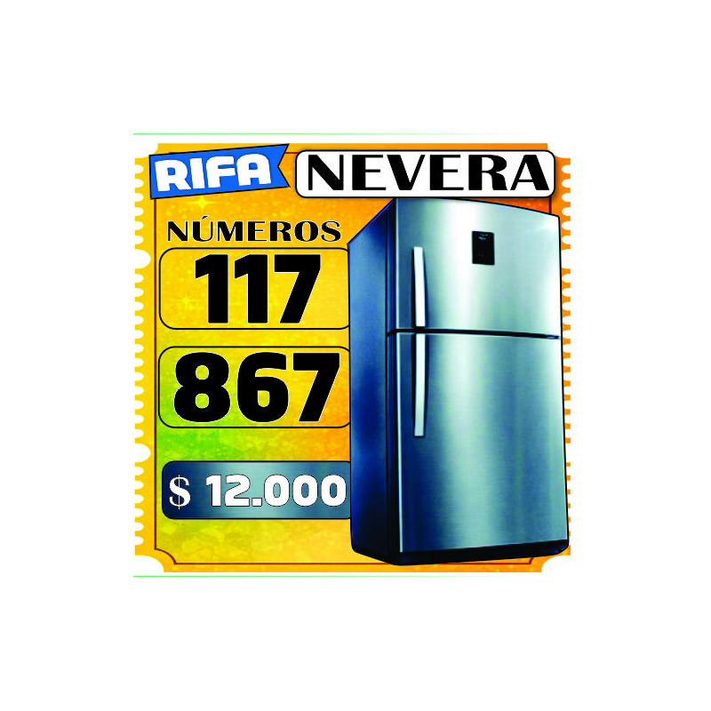 Números 117 - 867 Nevera